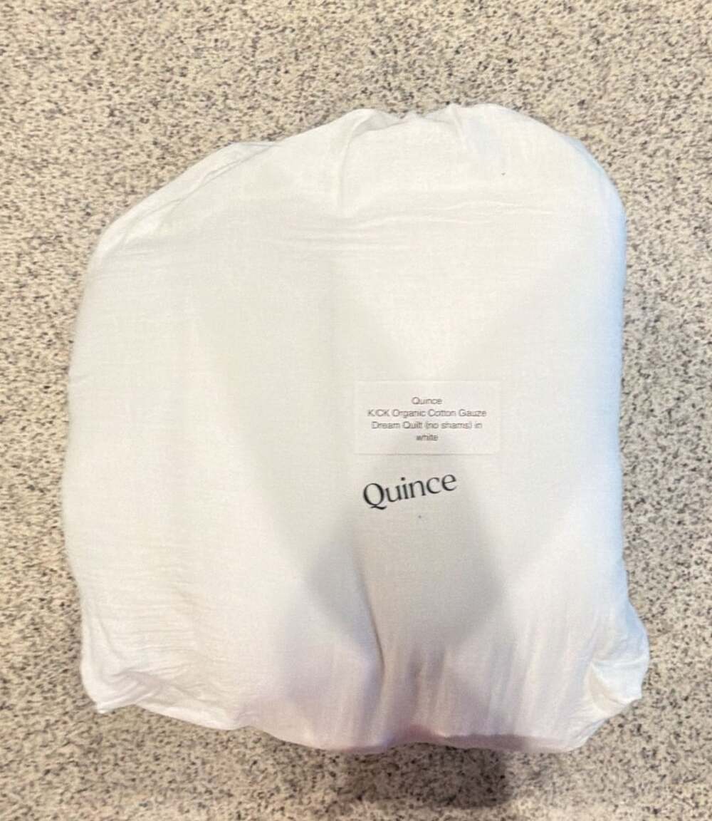 Quince K/CK Organic Cotton Gauze Dream Quilt in White
